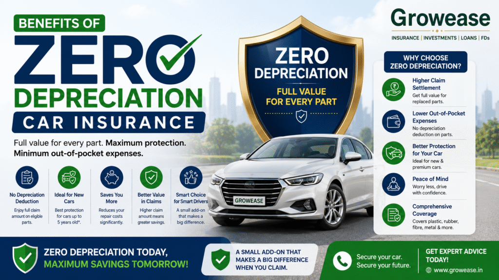 Benefits of Zero Depreciation Car Insurance for car owners