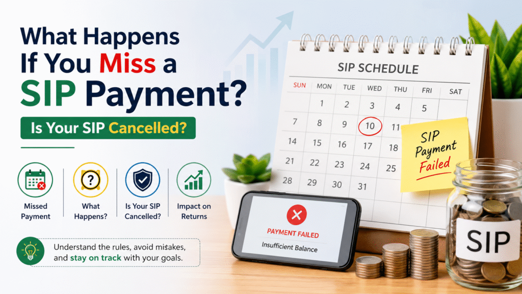 What happens if you miss a SIP payment in a mutual fund