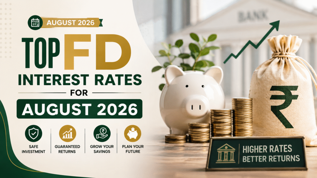 Top FD Interest Rates for August 2026 comparison of bank and corporate fixed deposits